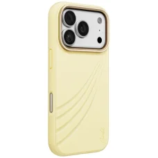 Apple iPhone 18 Pro / 17 Pro žltý UNIQ Coehl Serina zadný kryt s magnetickým nabíjaním