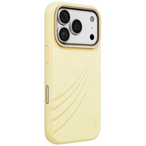 Apple iPhone 18 Pro / 17 Pro žltý UNIQ Coehl Serina zadný kryt s magnetickým nabíjaním - 1