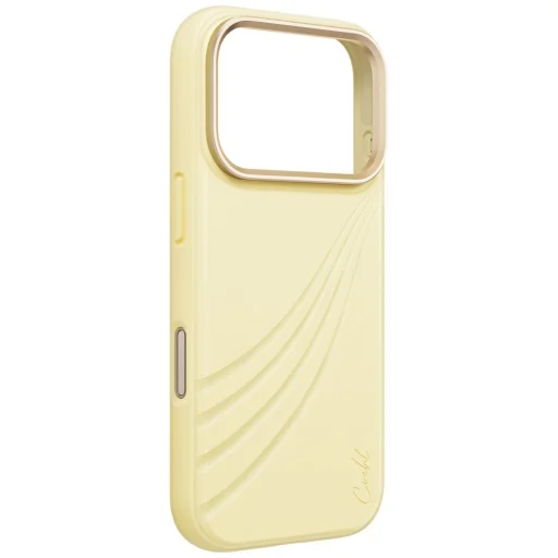 Apple iPhone 18 Pro / 17 Pro žltý UNIQ Coehl Serina zadný kryt s magnetickým nabíjaním - 3