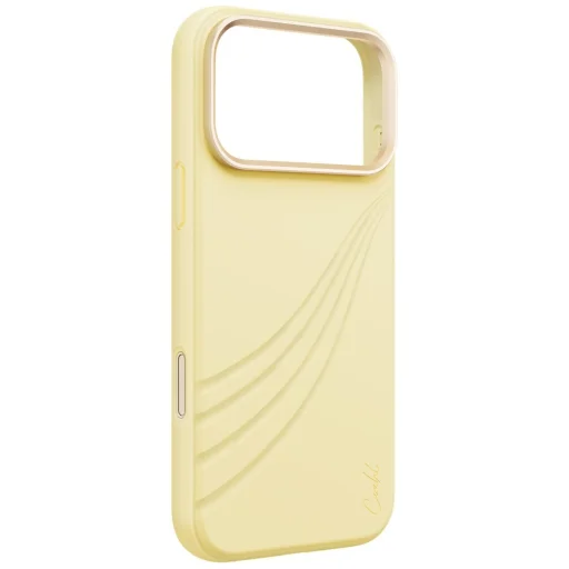iPhone 18 Pro Max / 17 Pro Max žlté UNIQ Coehl Serina magnetické nabíjacie puzdro - 3