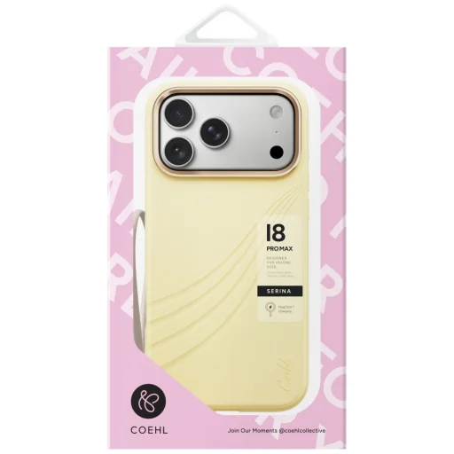 iPhone 18 Pro Max / 17 Pro Max žlté UNIQ Coehl Serina magnetické nabíjacie puzdro - 4