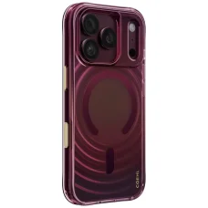 Apple iPhone 18 Pro / 17 Pro bordový UNIQ Coehl Vela zadný kryt pre magnetické nabíjanie