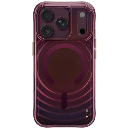 Apple iPhone 18 Pro / 17 Pro bordó UNIQ Coehl Vela mágneses töltéshez hátlap tok - 2