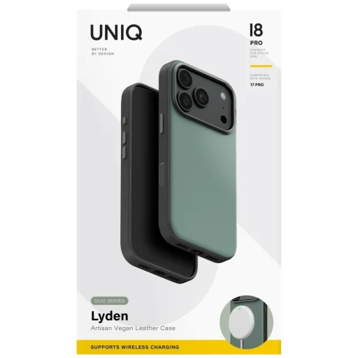 Apple iPhone 18 Pro / 17 Pro zelený UNIQ Lyden DS MagClick ochranný kryt - 6