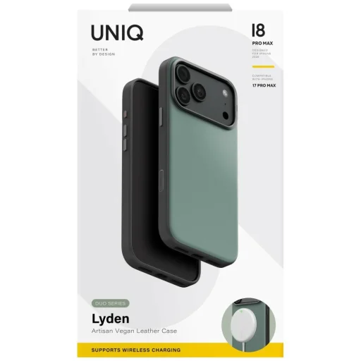 iPhone 18 Pro Max / 17 Pro Max zelený UNIQ Lyden DS MagClick ochranný kryt - 6