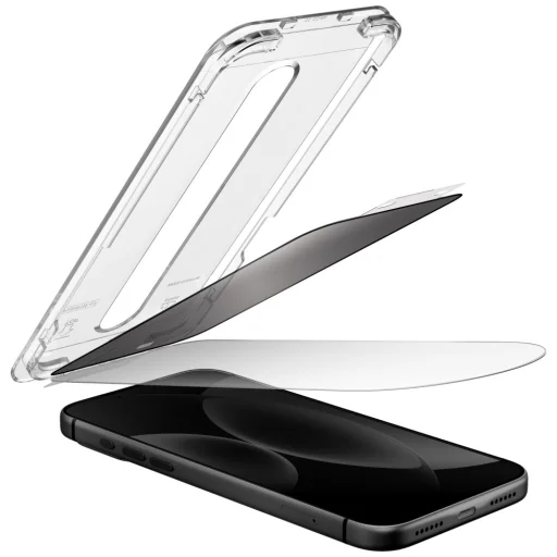 iPhone 18 Pro Max UNIQ Optix SwiftFit Vivid DX2 privátne tvrdené sklo s aplikátorom - 4