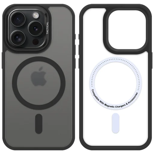Apple iPhone 15 Pro asfaltovo sivý Tactical MagForce Hyperstealth 3.0 ochranný kryt - 5