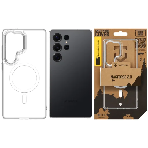 Samsung Galaxy S25 Ultra strieborné ochranné puzdro Tactical MagForce 2.0 - 6