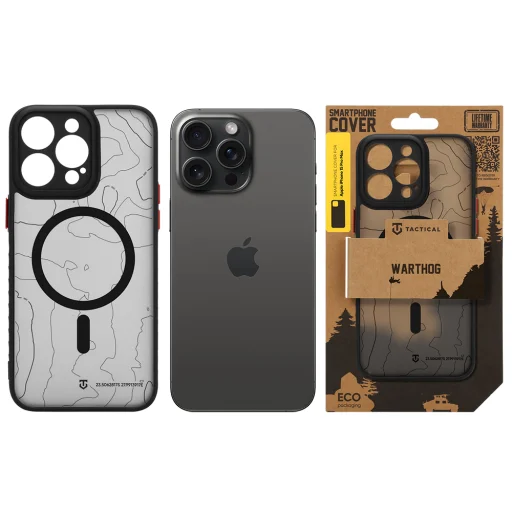 Ochranný kryt Tactical MagForce Warthog pre Apple iPhone 15 Pro Max asfaltovo sivý - 6