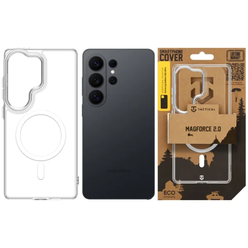 Samsung Galaxy S26 Ultra strieborné ochranné puzdro Tactical MagForce 2.0 - 6