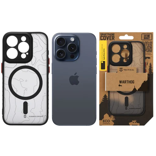 Ochranný kryt Tactical MagForce Warthog pre Apple iPhone 15 Pro, asfaltovo sivý - 6