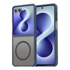 Samsung Galaxy Z Flip8 tmavomodré puzdro Techsuit HaloFrost II MagSafe