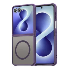 Samsung Galaxy Z Flip8 fialové puzdro Techsuit HaloFrost II MagSafe