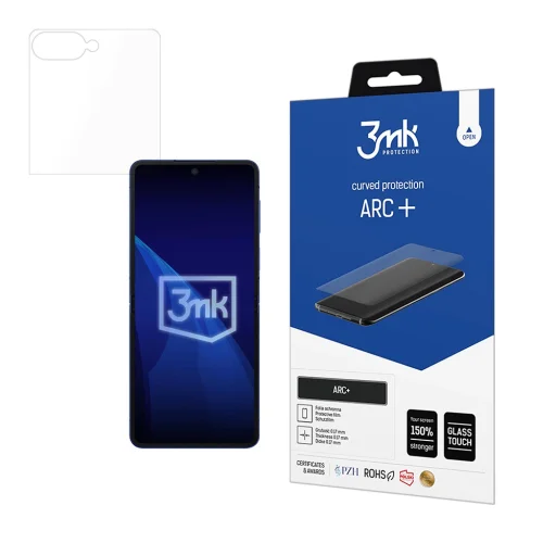 Priehľadná ochranná fólia 3mk ARC+ na Samsung Galaxy Z Flip8, puzdro - 1