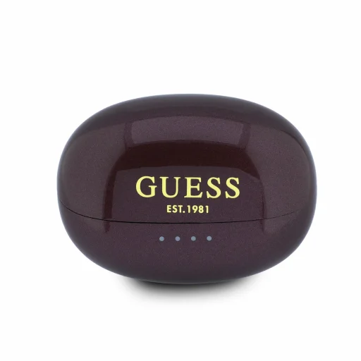 Guess Metallic Finish Classic Logo OWS bezdrôtové slúchadlá, bordové - 2
