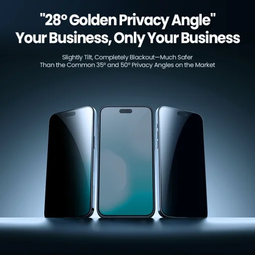 Nillkin Guardian 2.5D privátne tvrdené sklo pre Apple iPhone 18 Pro, čierne, s aplikátorom - 3