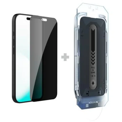 Nillkin Guardian 2.5D privátne tvrdené sklo pre Apple iPhone 18 Pro, čierne, s aplikátorom - 1