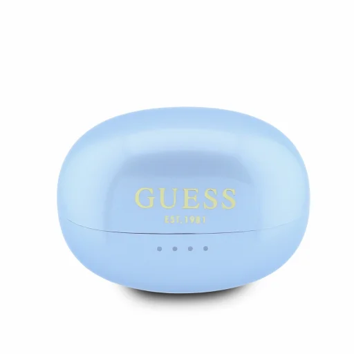 Guess Metallic Finish Classic Logo OWS bezdrôtové slúchadlá, svetlomodré - 2