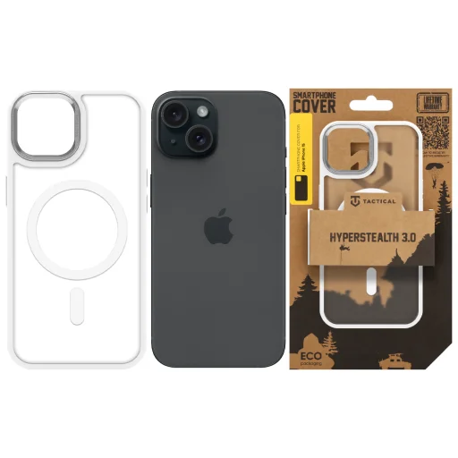 Apple iPhone 15 Tactical MagForce Hyperstealth 3.0 MagSafe zadný kryt, snehovobiely - 6