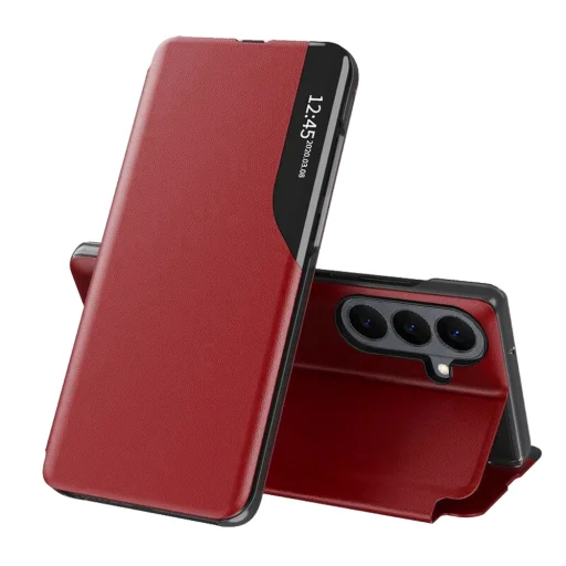 Samsung Galaxy S26 Plus červené puzdro Techsuit eFold Series otváracie do boku - 1