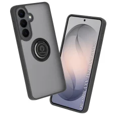 Samsung Galaxy S26 Plus čierne puzdro Techsuit Glinth so zabudovaným magnetickým prstencom