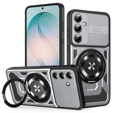 Samsung Galaxy S26 Plus sivé nárazuvzdorné puzdro Techsuit RuggedCam