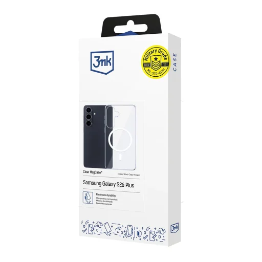 Samsung Galaxy S26 Plus 3mk Clear MagCase priehľadné puzdro - 6
