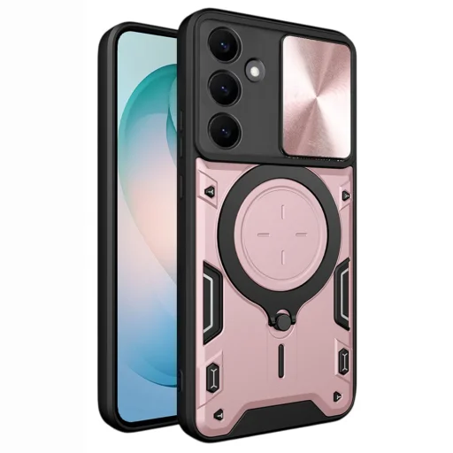 Ružovozlaté puzdro Techsuit CamGuard Pro pre Samsung Galaxy S26 Plus - 1