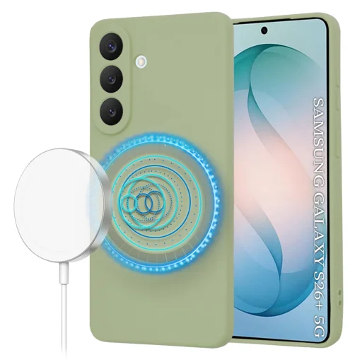 Puzdro Techsuit SoftFlex MagSafe pre Samsung Galaxy S26 Plus, matcha - 1
