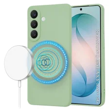 Mätovo zelené puzdro Techsuit SoftFlex MagSafe pre Samsung Galaxy S26 Plus