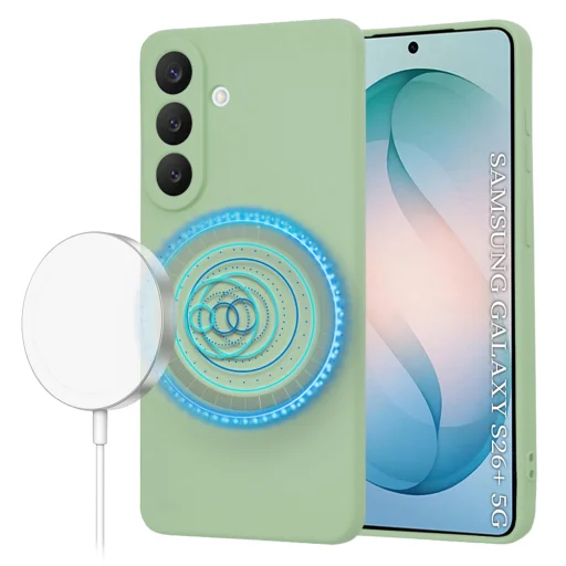 Mätovo zelené puzdro Techsuit SoftFlex MagSafe pre Samsung Galaxy S26 Plus - 1