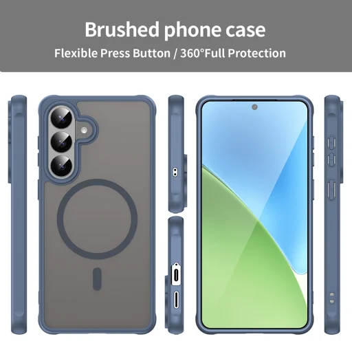 Tmavomodré puzdro Techsuit HaloFrost II MagSafe pre Samsung Galaxy S26 Plus - 5