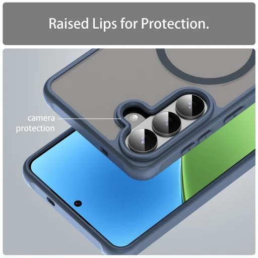 Tmavomodré puzdro Techsuit HaloFrost II MagSafe pre Samsung Galaxy S26 Plus - 3