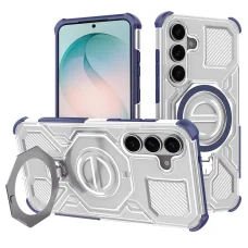 Samsung Galaxy S26 Plus modro-priehľadné puzdro Techsuit Carbon Shield PRO