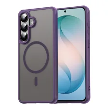 Samsung Galaxy S26 Plus fialové puzdro Techsuit HaloFrost II MagSafe