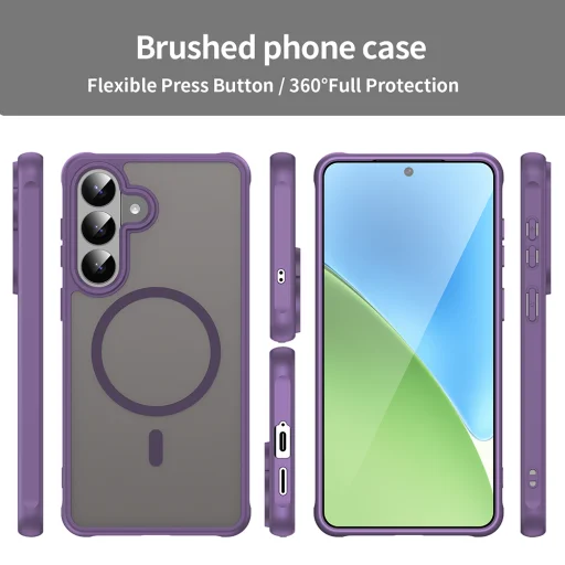Samsung Galaxy S26 Plus fialové puzdro Techsuit HaloFrost II MagSafe - 5