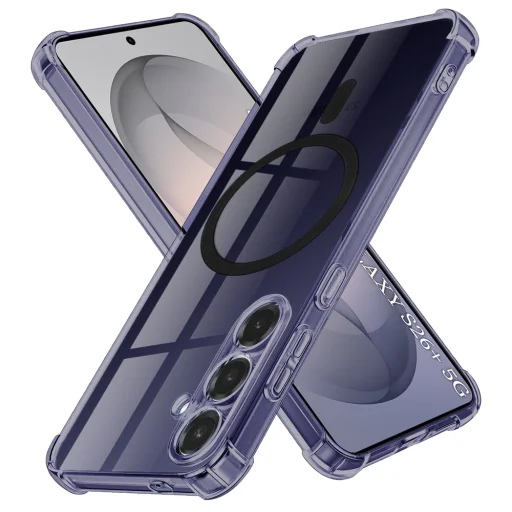 Samsung Galaxy S26 Plus dymovo čierny Techsuit MagSafe nárazuvzdorný silikónový kryt - 1