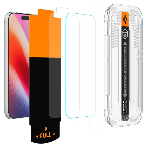 Apple iPhone 16 Pro Max / 17 Pro Max / 18 Pro Max Spigen Glas.tR EZ Fit Pro AC edzett üveg, 2 db-os csomag, átlátszó - 2