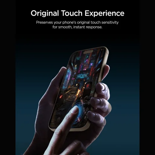 Apple iPhone 16 Pro Max / 17 Pro Max / 18 Pro Max Spigen Glas.tR EZ Fit Pro AC edzett üveg, 2 db-os csomag, átlátszó - 9