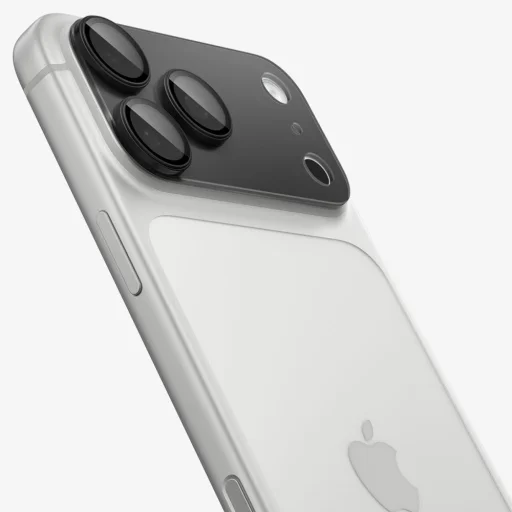 iPhone 18 Pro sötétszürke Spigen Optik Pro XL Glas.tR EZ Fit kameravédő edzett üveg - 3