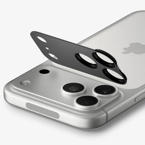 iPhone 18 Pro tmavosivé Spigen Optik Pro XL Glas.tR EZ Fit ochranné tvrdené sklo na fotoaparát - 4