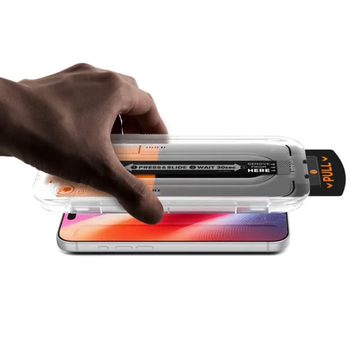 Apple iPhone 16 Pro / 17 / 17 Pro / 18 Pro Spigen Glas.tR EZ Fit Pro AC tvrdené sklo, 2 ks, číre - 3