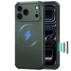 Apple iPhone 17 Pro / 18 Pro zelené ESR Cyber Tough MagSafe nárazuvzdorné puzdro