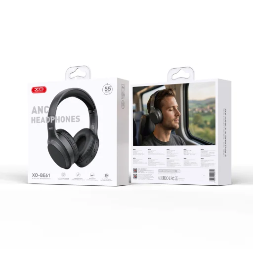 XO BE39 bezdrôtové Bluetooth slúchadlá, čierne - 4