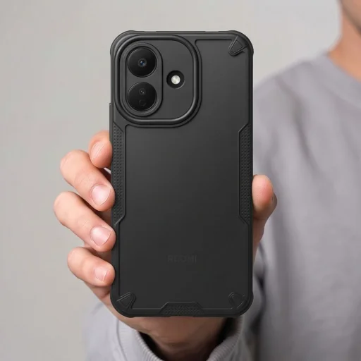 Xiaomi Redmi Note 17 Pro 5G Matte Black Tech-Protect Rugged Shield puzdro - 5