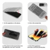  iPhone 17 Pro Max / 18 Pro Max fekete Easy-Stick Full Glue edzett üveg kijelzővédő felhelyező kerettel thumbnail