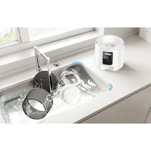 ROJECO Button automatický dávkovač krmiva (3 l) a fontána na pitie (2 l) - 8