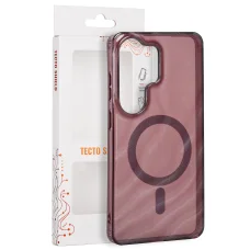 Puzdro Tecto Shield Desert Mag MagSafe pre Samsung Galaxy S26 Ultra, mahagónové