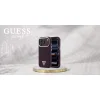 iPhone 18 Pro / 17 Pro burgundské Guess puzdro so zrnitou textúrou a trojuholníkovým logom MagSafe thumbnail