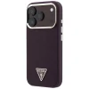 iPhone 18 Pro / 17 Pro burgundské Guess puzdro so zrnitou textúrou a trojuholníkovým logom MagSafe thumbnail